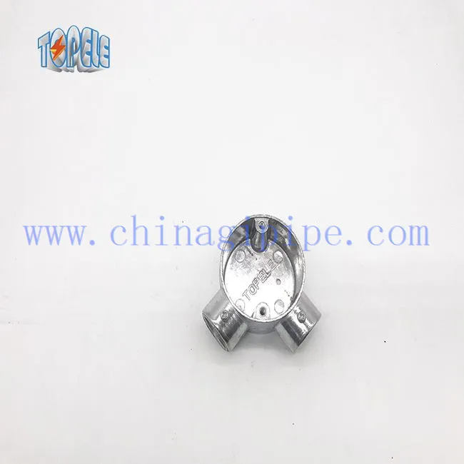 มุมทางBS 4568 / BS 31 กล่องกลมอลูมิเนียม