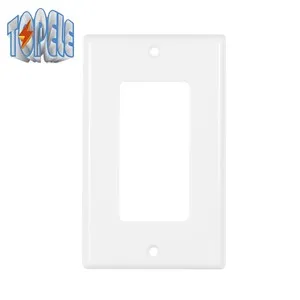 แผ่นผนังสองชั้น GFCI Receptacles ตกแต่งพลาสติก