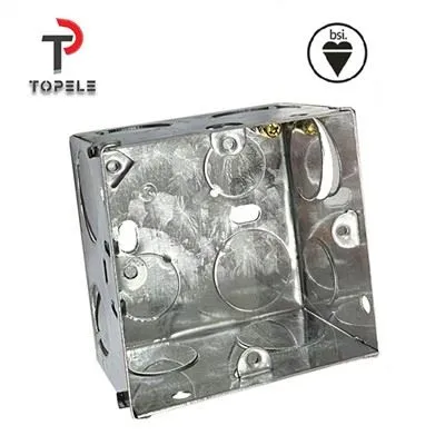 3*3 35mm Depth Knockout Galvanized Metal Switch Box